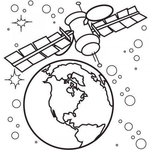 Земля і супутник