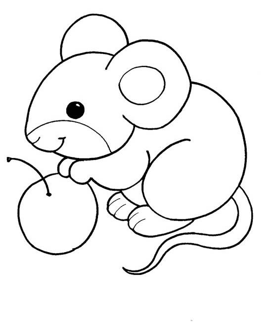 Мишеня Пік з яблуком