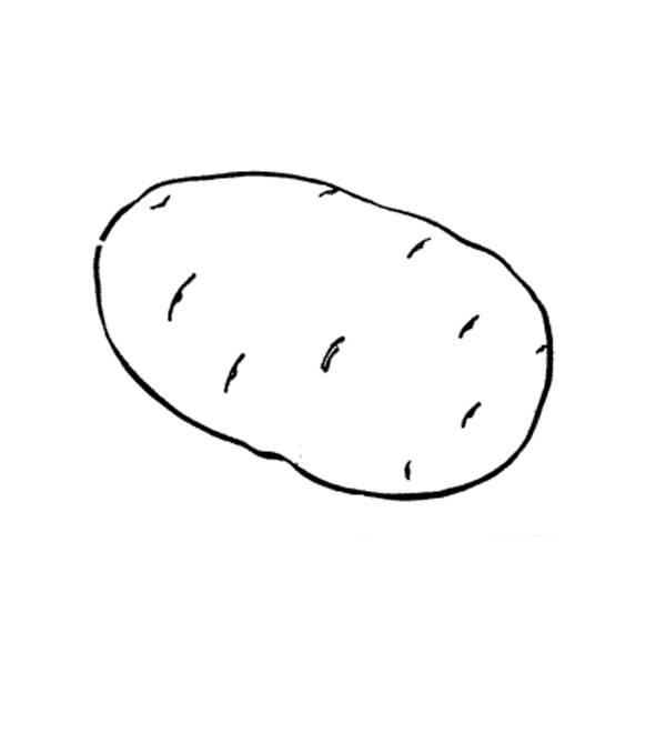 Розмальовка Картопля