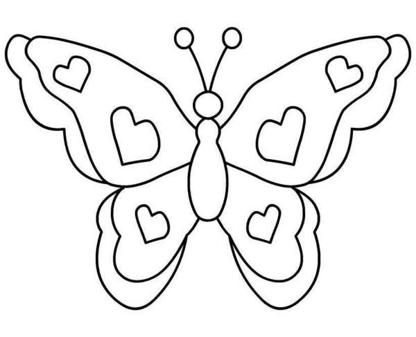 Метелик з сердечками