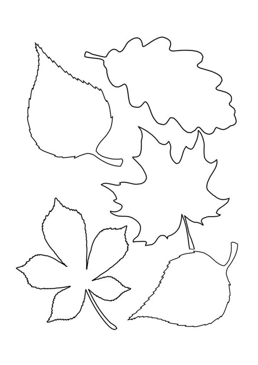 Шаблон листя