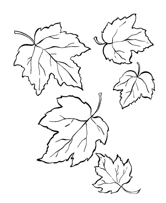 Трафарет падаючих листя