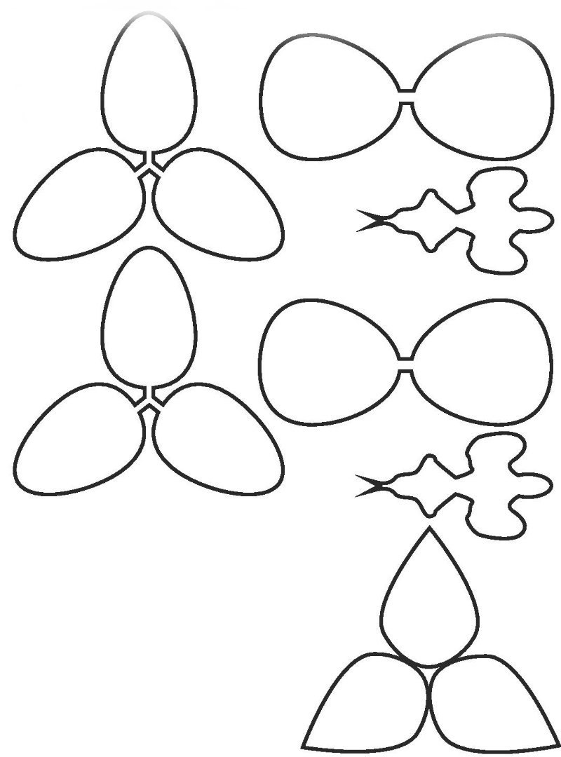 Трафарет 3д ручки квіти