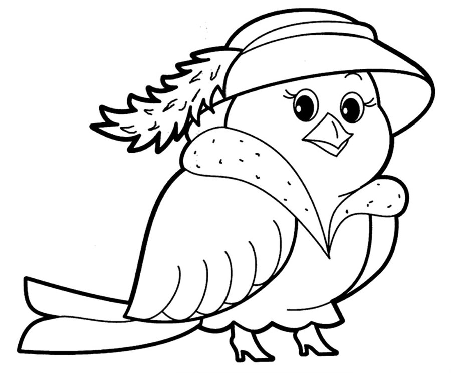 Птах в капелюсі