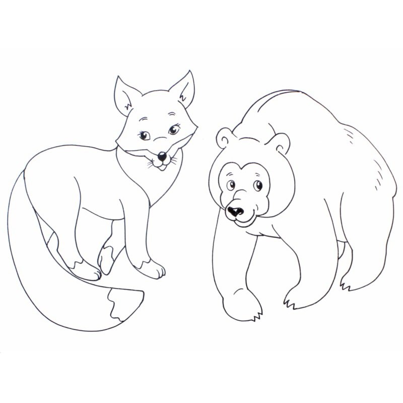 Лисиця і ведмідь