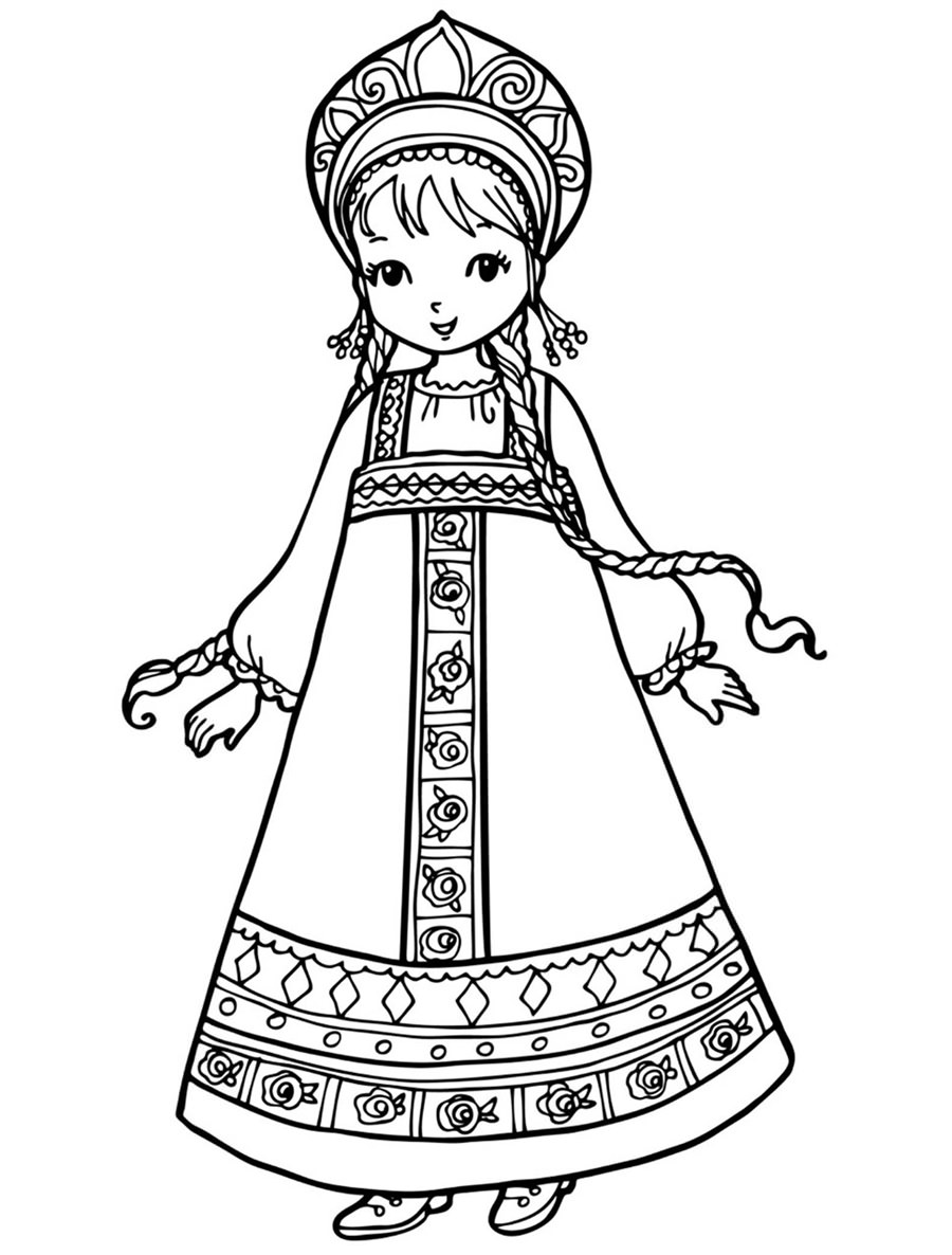 Лялька в народному плаття