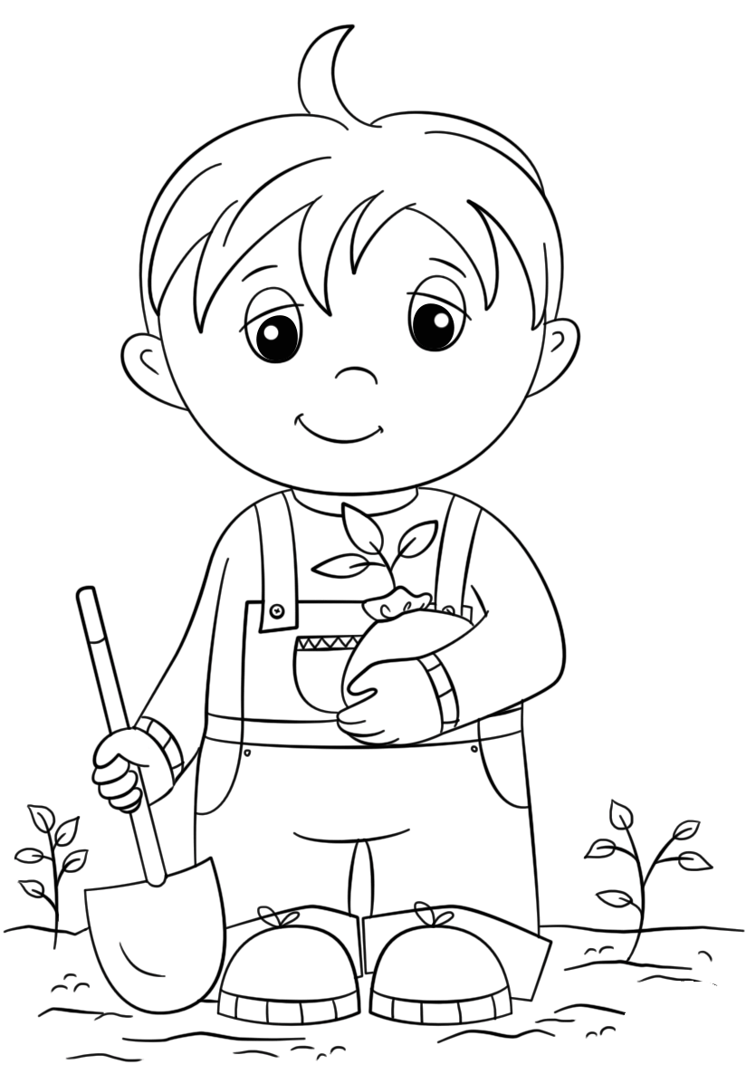 Хлопчик з лопатою
