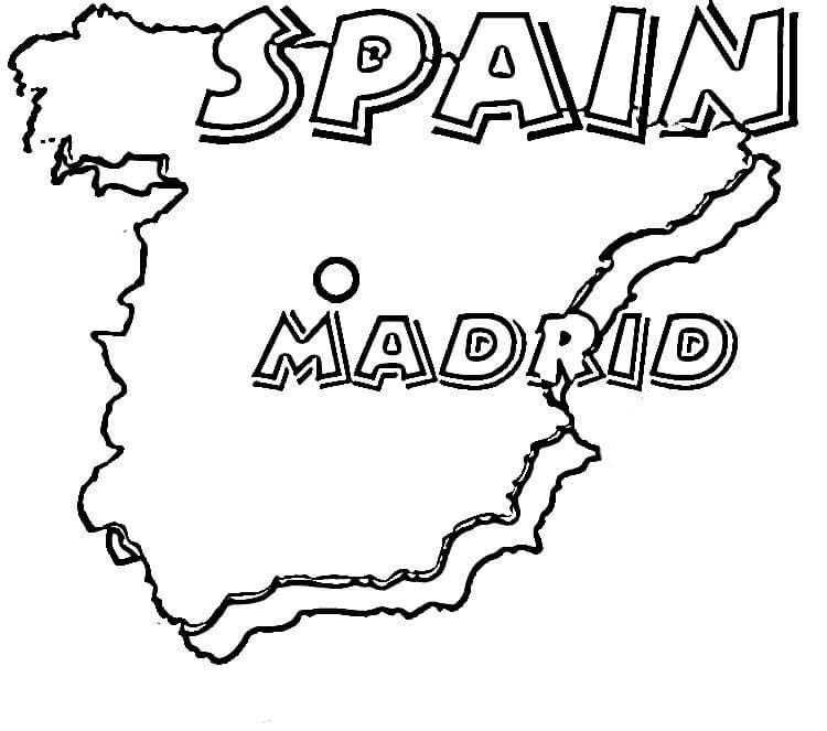 Карта Іспанії