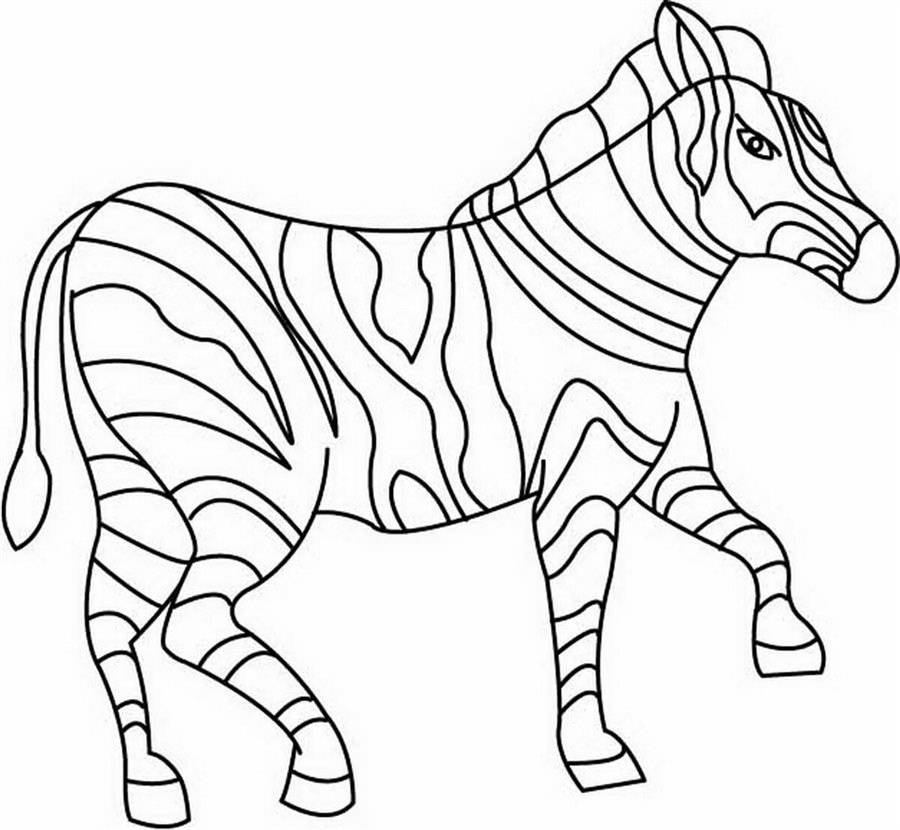 Малюнок зебра
