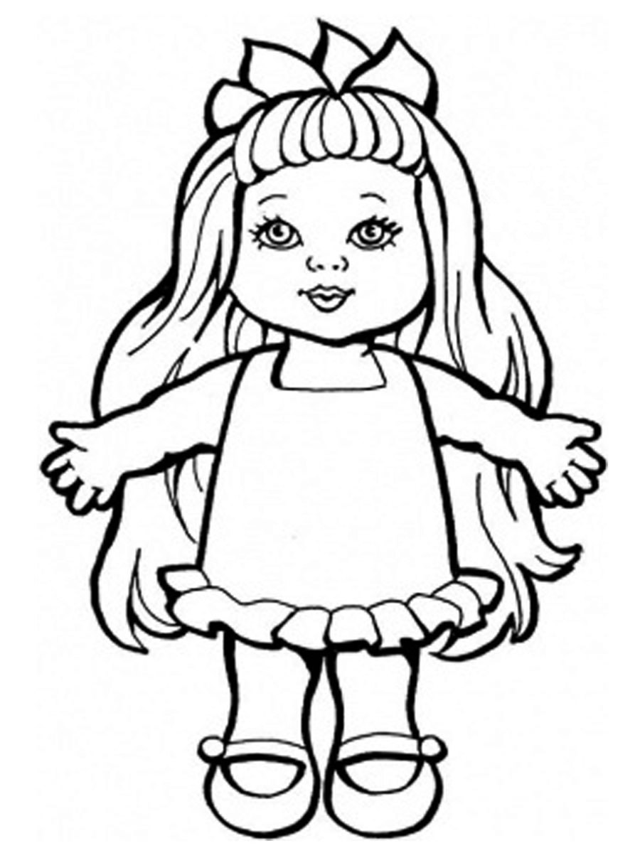 Лялька з довгим волоссям