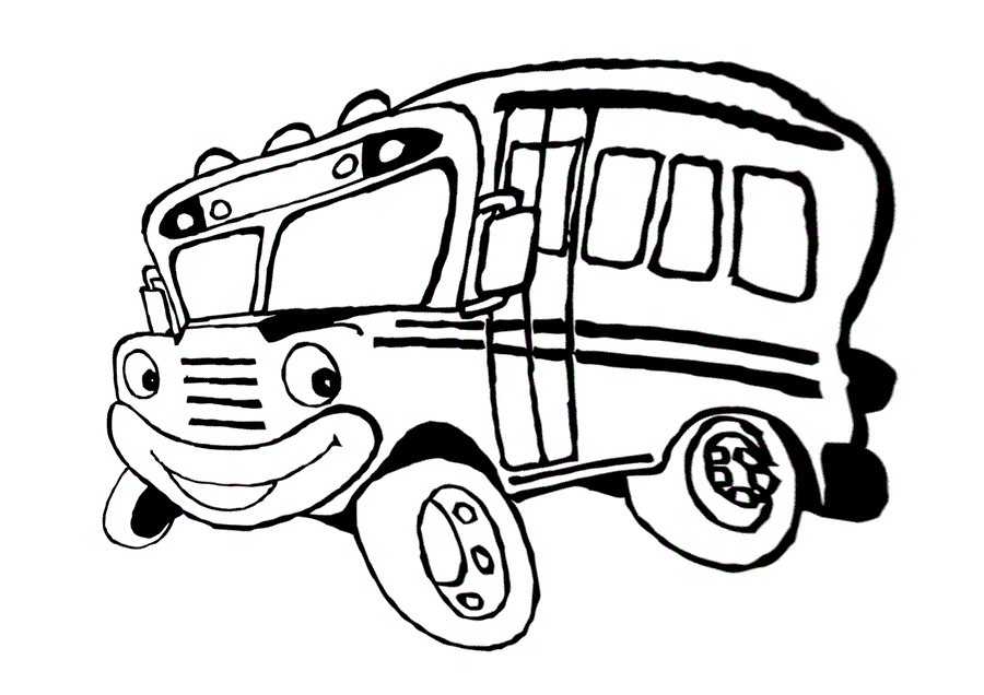 розмальовка автобус