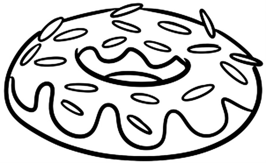 малюнок пончик