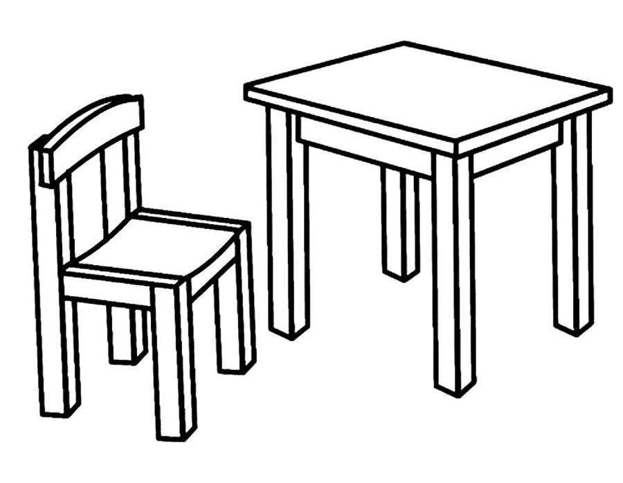 Стілець і стіл