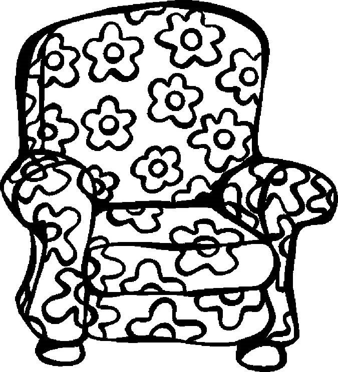 Крісло в квіточку