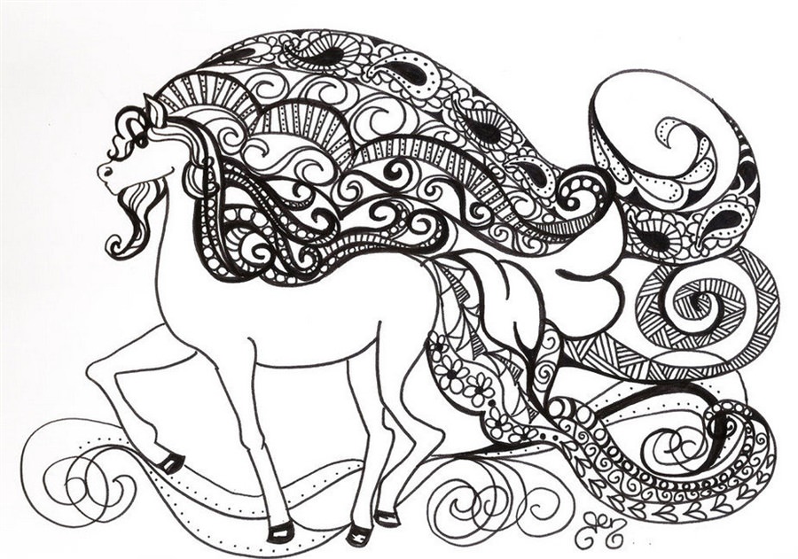 малюнок кінь