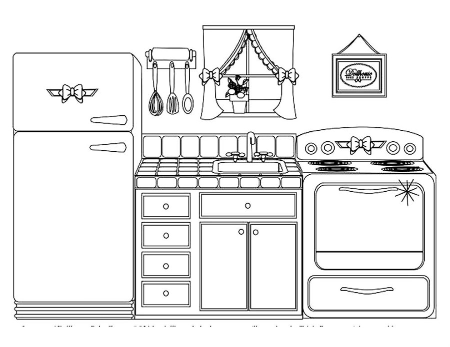 Розмальовка Кухня