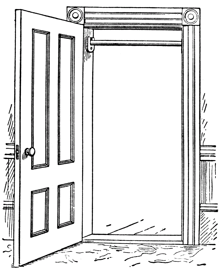 Розмальовка Двері