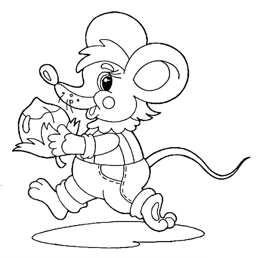 мишка біжить з сиром