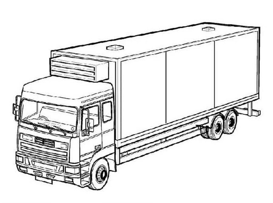 Вантажівка з фургоном