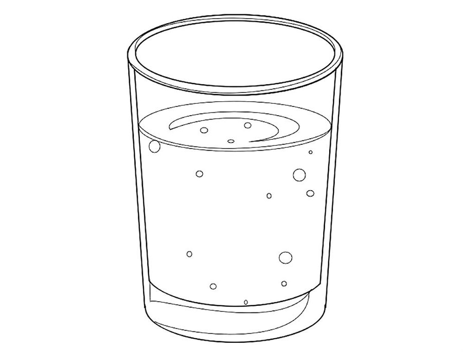 Склянку з водою