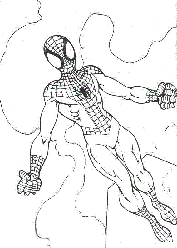 Розмальовка Людина Павук варто