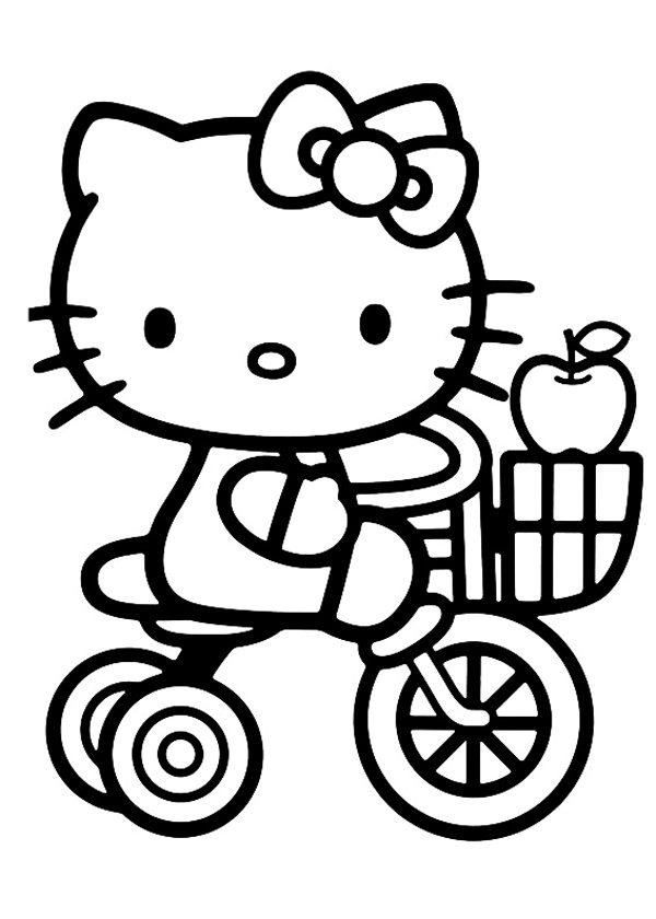 кітті на велосипеді