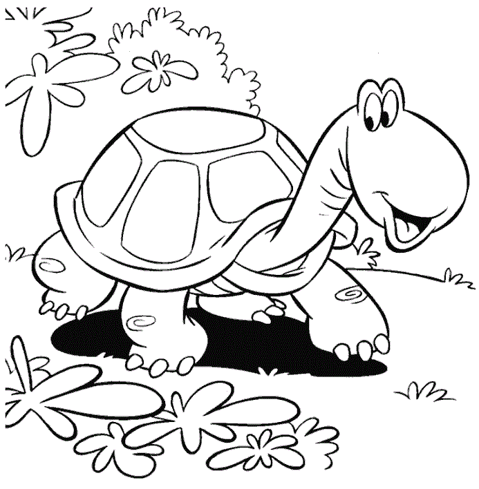 Черепаха на галявині