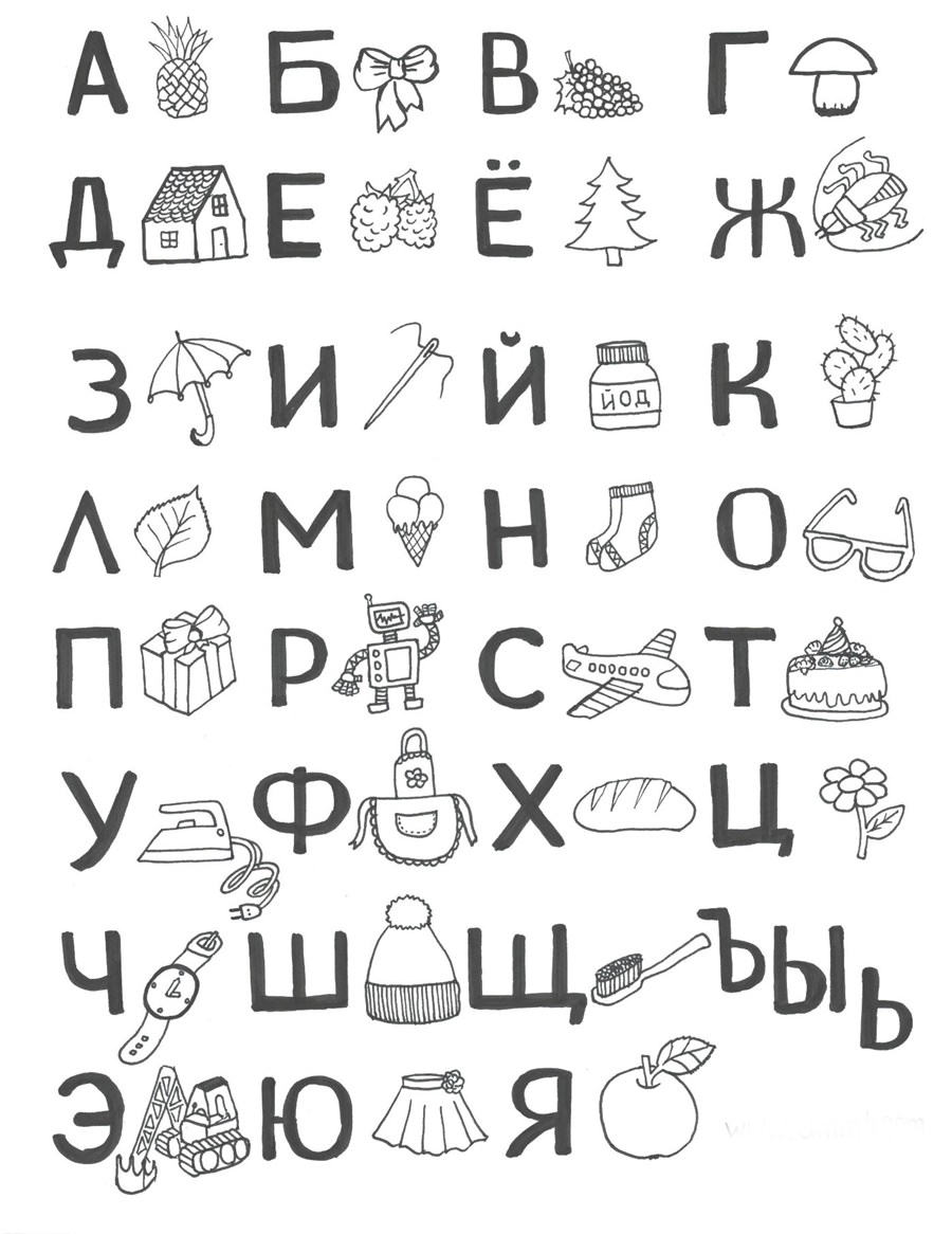 Літери російського алфавіту