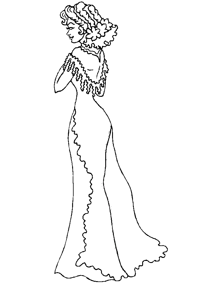 Дівчина в довгій сукні
